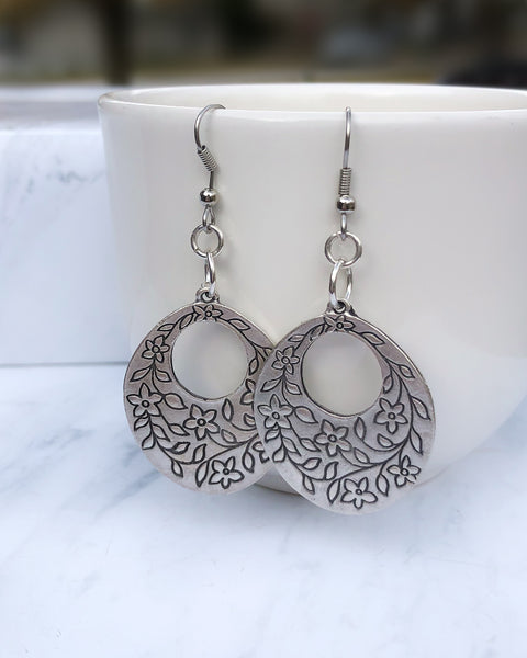 Floral Design Earrings