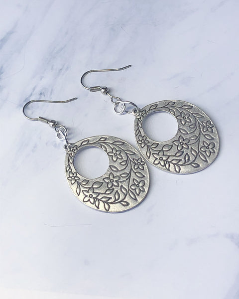 Floral Design Earrings