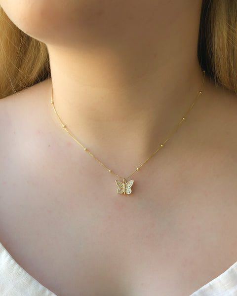 SET YOURSELF FREE Butterfly Necklace
