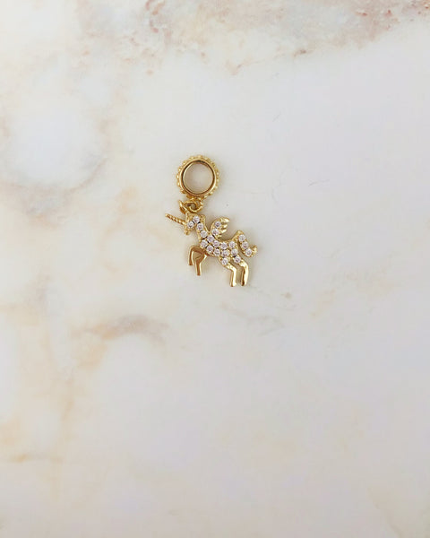 Gold Charms with Spring Clasp