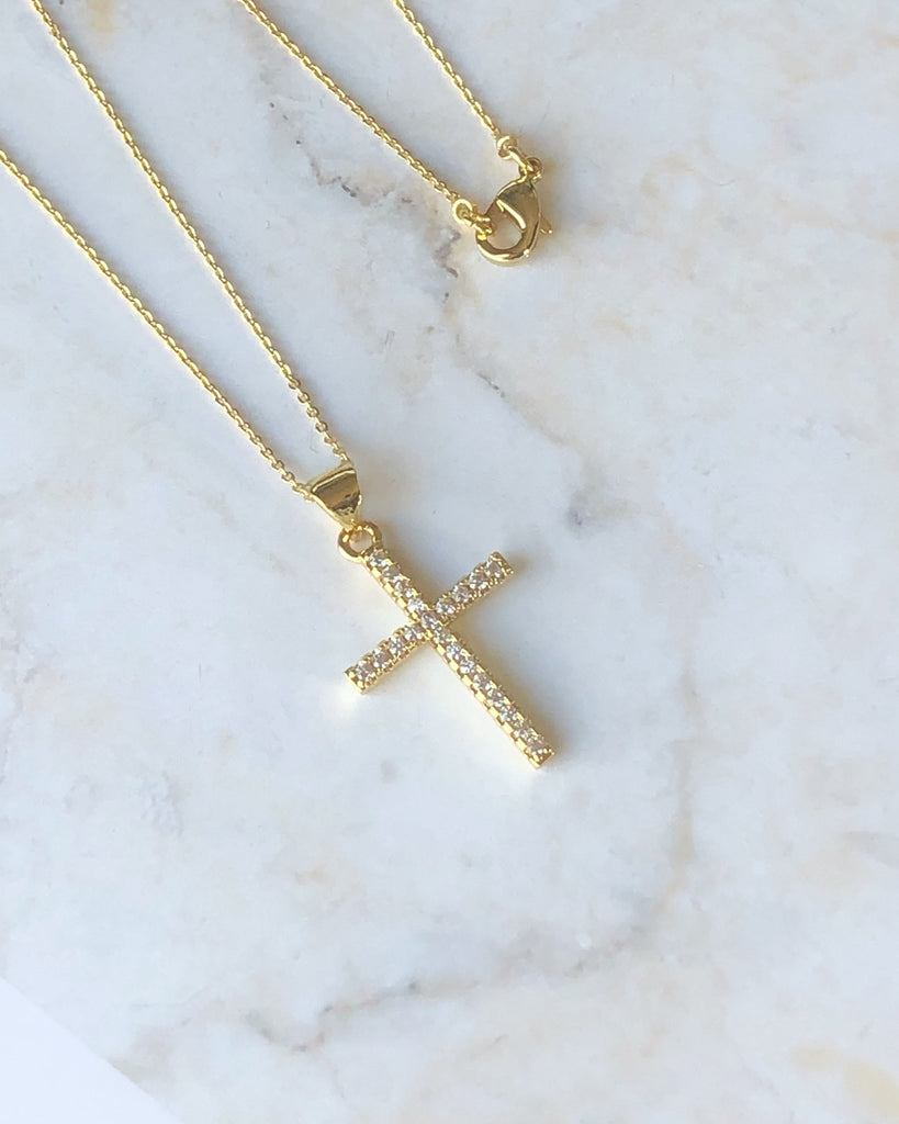 Tiny Cross Necklace - Dianna Rae Jewelry