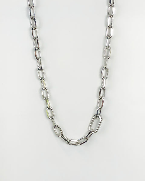 HANNAH Paperclip Chain Necklace in Gold~Silver~Gun Metal