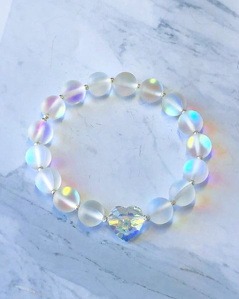 Aura Crystal Heart Bracelet