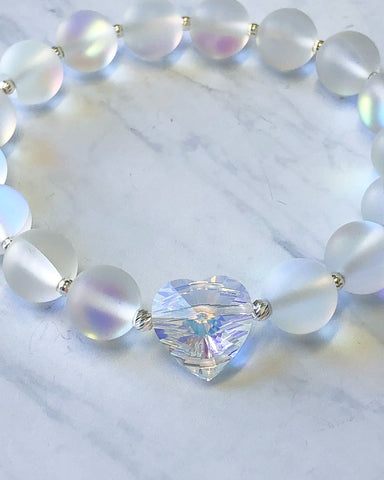 Aura Crystal Heart Bracelet