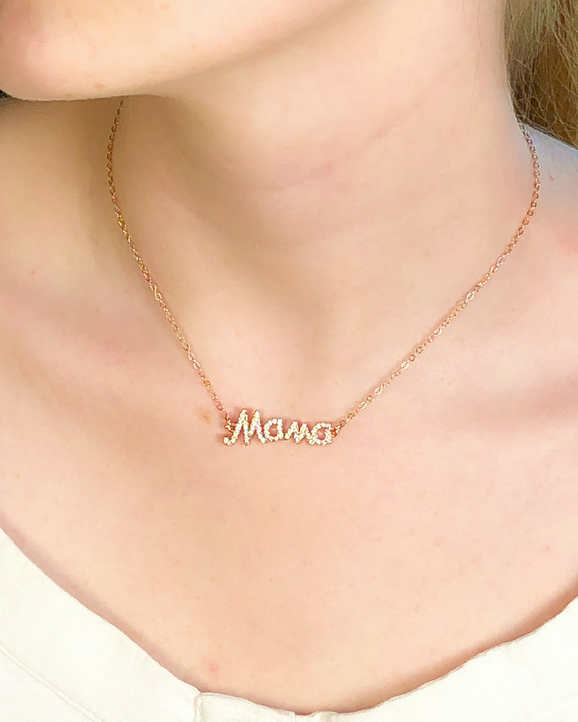 Rose Gold Name Necklace | Sincerely Silver