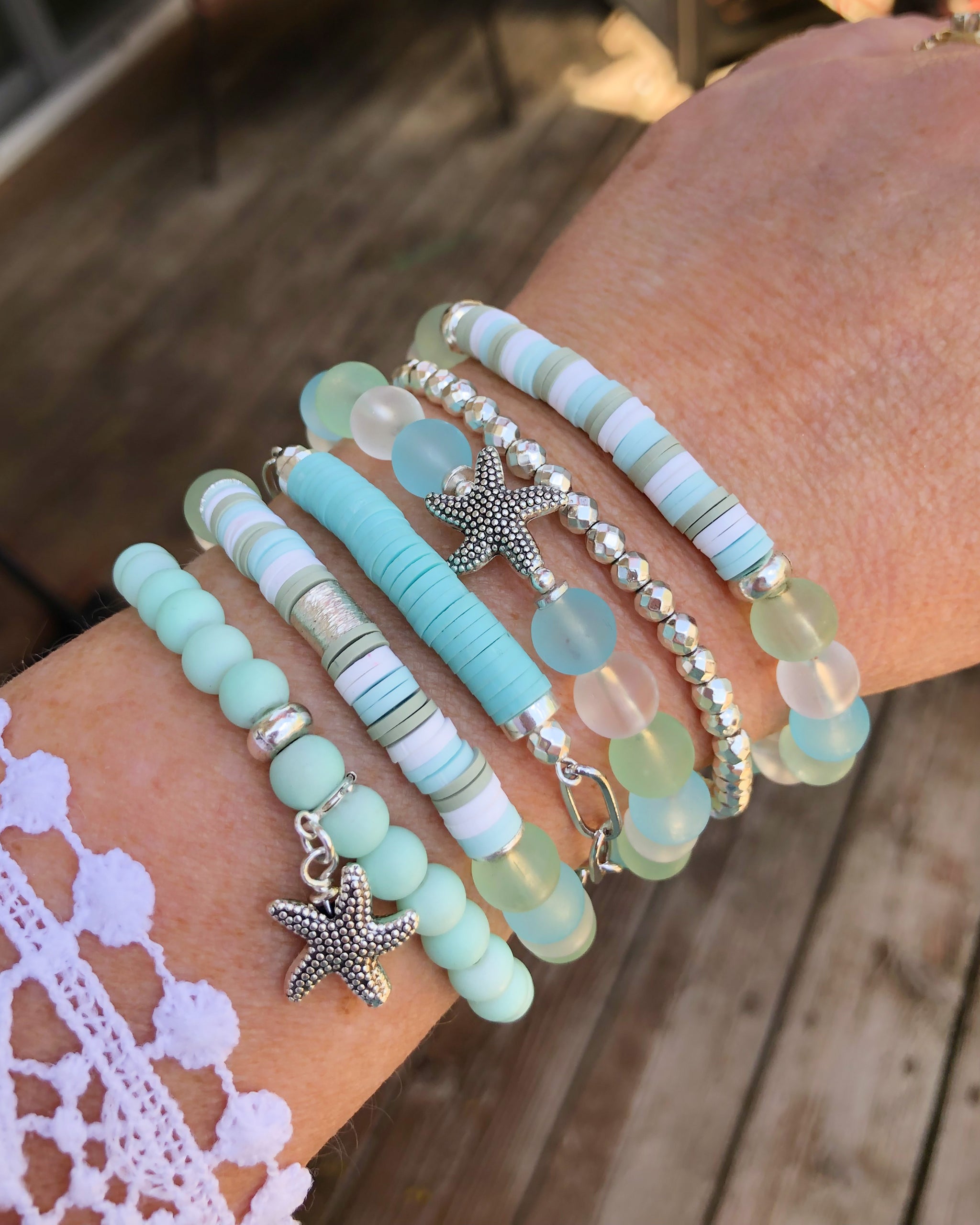 Linx 2024 Bracelet with Ocean and Beach Themed Charms