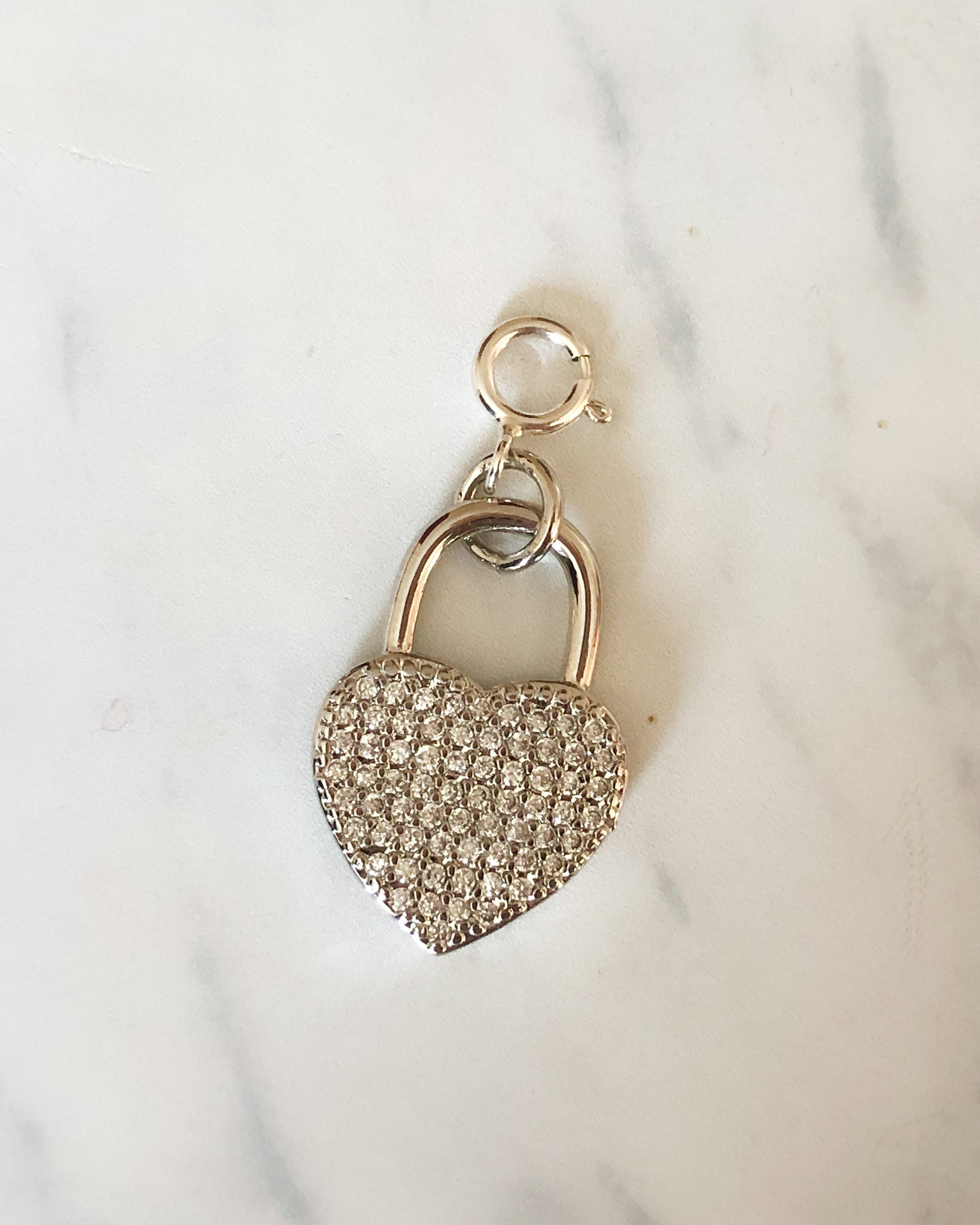 Silver Charms with Spring Clasp